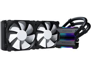 Phanteks Glacier One 240MP D-RGB AIO Liquid CPU Cooler, Infinity Mirror Pump Cap Design, 2x Silent 120mm MP PWM Fans, Black, PH-GO240MP_DBK01 Phanteks Glacier One 240MP D-RGB AIO Liquid CPU Cooler, Infinity Mirror Pump Cap Design, 2x Silent 120mm MP PWM Fans, Black, PH-GO240MP_DBK01