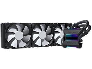 Phanteks Glacier One 360MP D-RGB AIO Liquid CPU Cooler, Infinity Mirror Pump Cap Design, 3x Silent 120mm MP PWM Fans, Black, PH-GO360MP_DBK01 Phanteks Glacier One 360MP D-RGB AIO Liquid CPU Cooler, Infinity Mirror Pump Cap Design, 3x Silent 120mm MP PWM Fans, Black, PH-GO360MP_DBK01