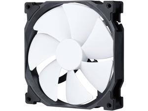 Phanteks 140mm MP PWM Fan, High Static Pressure, Optimized for Silence, Sleeved Daisy-Chain Cables, White Blades, Black Frame, PH-F140MP_BK02