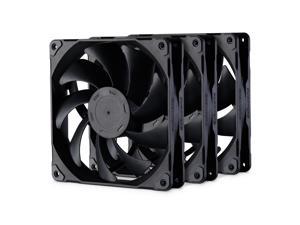 Phanteks M25-140 fan, High-Airflow radiator performance, PWM control up to 1800RPM, Daisy-Chain cable, Black ,3 Pack