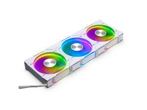 Phanteks D30-120 DRGB PWM FAN 3Pack, Premium D-RGB Performance Fans, ARGB/DRGB lighting, Daisy-chain Fan Linking system, White, 3Pack