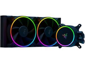 Razer Hanbo Chroma RGB AIO Liquid Cooler 240MM (ARGB Pump Cap), Intel LGA 1851/1700/1200 & AMD AM4 & AM5 Compatible