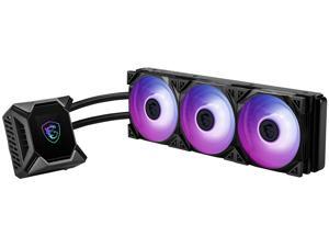 MSI MPG Core Liquid K360 AIO Liquid CPU Cooler, 2.4" OLED Display 360mm Radiator, Triple 120mm TORX Fan 4.0 w/ ARGB Lighting  controlled by MSI Center software