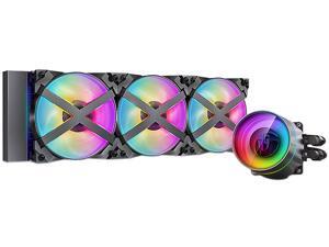 DeepCool CASTLE 360EX RGB AIO Liquid CPU Cooler, Anti-Leak Technology, Three MF120GT A-RGB PWM Fans, Wire Controller and 5V-D-G 3-Pin Motherboard Connector, TR4/AM4 Supported DeepCool CASTLE 360EX RGB AIO Liquid CPU Cooler, Anti-Leak Technology, Three MF120GT A-RGB PWM Fans, Wire Controller and 5V-D-G 3-Pin Motherboard Connector, TR4/AM4 Supported