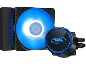 DeepCool CASTLE 120R AIO Liquid CPU Cooler, Anti-Leak Technology, 120mm RGB PWM Fan, 12V 4-Pin Motherboard Connector, Intel 115x/ 1200/ 2066, AMD AM4 DeepCool CASTLE 120R AIO Liquid CPU Cooler, Anti-Leak Technology, 120mm RGB PWM Fan, 12V 4-Pin Motherboard Connector, Intel 115x/ 1200/ 2066, AMD AM4