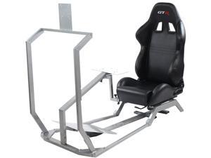 GTR Simulator - Model GT with Real Racing Seat, Driving Racing Simulator Cockpit with Gear Shifter Mount and Single Monitor Mount. Steering Wheel & Pedal is not Included GTR Simulator - Model GT with Real Racing Seat, Driving Racing Simulator Cockpit with Gear Shifter Mount and Single Monitor Mount. Steering Wheel & Pedal is not Included