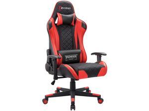 Devoko Racing Style Gaming Chair Height Adjustable Swivel PC Computer Chair with Headrest and Lumbar Support Leather Reclining Executive Office Chair (Red) Devoko Racing Style Gaming Chair Height Adjustable Swivel PC Computer Chair with Headrest and Lumbar Support Leather Reclining Executive Office Chair (Red)