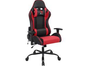 Gtracing Gaming Chair Racing Office Computer Black Red Newegg Com