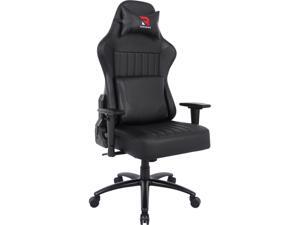 High Back Big & Tall Ergonomic Swivel Racing Gaming Chair- Adjustable Tilt Angle and 2D Armrests Executive Computer Desk Office Chair Bonded Leather Rocking Function Metal Base Wide Backrest&Headrest High Back Big & Tall Ergonomic Swivel Racing Gaming Chair- Adjustable Tilt Angle and 2D Armrests Executive Computer Desk Office Chair Bonded Leather Rocking Function Metal Base Wide Backrest&Headrest