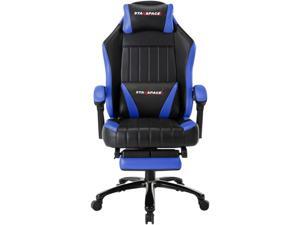 High Back Big & Tall 350lb Memory Foam Ergonomic Reclining Gaming Chair Metal Base - Adjustable Back Angle and Retractable Footrest Racing Executive Computer Desk Office Chair with Thick Padded Arms High Back Big & Tall 350lb Memory Foam Ergonomic Reclining Gaming Chair Metal Base - Adjustable Back Angle and Retractable Footrest Racing Executive Computer Desk Office Chair with Thick Padded Arms