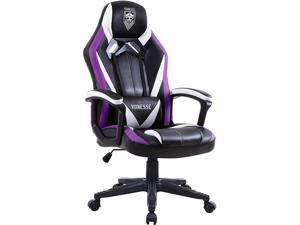 Vonesse Purple Gaming Chair, Gamer Chair for Adults, Computer Chair with Massage, High Back Desk Chair for Gaming, Video Game Chairs for Teens, Purple Office Chair Big, Game Chair for Kids