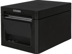 Citizen CT-E351 2.8" Direct Thermal Receipt Printer, 203 dpi, Ethernet, USB, Front Exit, Guillotine Cutter, Black - CT-E351ETU-BK