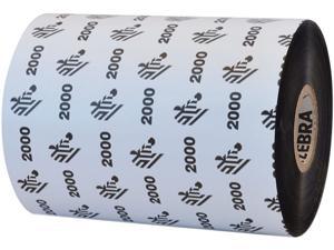 Zebra Wax Ribbon 4.17inx1476ft 2000 Standard 1in core Zebra Wax Ribbon 4.17inx1476ft 2000 Standard 1in core
