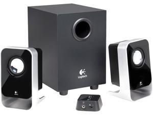 Logitech LS21 7 Watts RMS (FTC) 2.1 Stereo Speaker System - Black