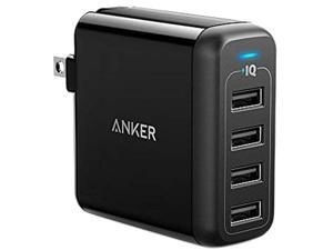 Anker 40W 4-Port USB Wall Charger with Foldable Plug, PowerPort 4 for iPhone 11/11 Pro/Max/ XS/XS Max/XR /X/8/7/6/Plus, iPad Pro/Air 2/Mini 4/3, Galaxy/Note/Edge, LG, Nexus, HTC, and More (Black) Anker 40W 4-Port USB Wall Charger with Foldable Plug, PowerPort 4 for iPhone 11/11 Pro/Max/ XS/XS Max/XR /X/8/7/6/Plus, iPad Pro/Air 2/Mini 4/3, Galaxy/Note/Edge, LG, Nexus, HTC, and More (Black)