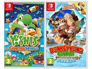 Yoshi's Crafted World + Donkey Kong Country: Tropical Freeze - Two Game Bundle - Nintendo Switch