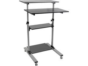 Tripp Lite WWSSRC Rolling Standing Desk/Workstation on Wheels, Height Adjustable