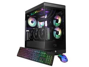 iBUYPOWER Y40 PRO Black Gaming PC Desktop - AMD Ryzen 7 7800X3D - NVIDIA GeForce RTX 5070Ti 16GB - 32GB DDR5 RGB - 2TB NVMe SSD - Y40BA7N57T01