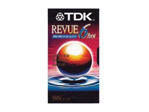 TDK 36330 T-120 VHS Revue Premium Quality Blank VHS Tape - 6 Hour 1 Pack TDK 36330 T-120 VHS Revue Premium Quality Blank VHS Tape - 6 Hour 1 Pack