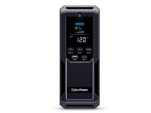CyberPower Intelligent LCD UPS CP1500AVRLCD3 1500VA/900W, 12 Outlets, 2 USB Ports, AVR, Mini Tower