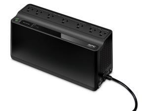 APC BE600M1 Back-UPS 600VA, 120V, 1 USB charging port, 7 NEMA outlets (2 surge) - Tower - 10 Hour Recharge - 3.20 Minute Stand-by - 120 V Input - 120 V AC Output