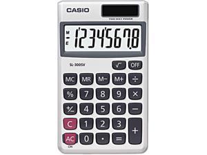 Casio Wallet Solar Calculator with 8-Digit Display