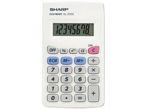 Sharp EL233SB EL233SB Pocket Calculator, 8-Digit LCD Sharp EL233SB EL233SB Pocket Calculator, 8-Digit LCD