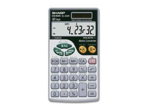 Sharp EL344RB EL344RB Metric Conversion Wallet Calculator, 10-Digit LCD
