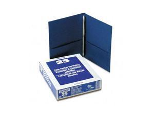 57701 Oxford Two-Pocket Folders w/Fasteners Light Blue - 1 25 per Box Letter Size 