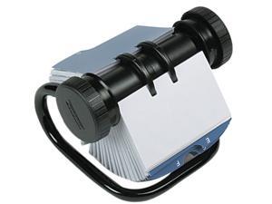 Rolodex 67236 Open Rotary Business Card File w/24 Guides, Black Rolodex 67236 Open Rotary Business Card File w/24 Guides, Black