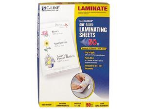 65001 C-Line Cleer Adheer Laminating Film, 2 mil, 9 x 12, 50/Box 65001 C-Line Cleer Adheer Laminating Film, 2 mil, 9 x 12, 50/Box