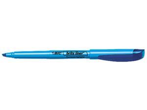 BIC BL11-BE Brite Liner Highlighter, Chisel Tip, Fluorescent Blue Ink, 12 per Pack BIC BL11-BE Brite Liner Highlighter, Chisel Tip, Fluorescent Blue Ink, 12 per Pack