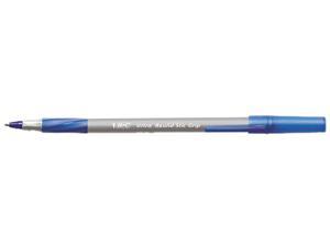 BIC Ultra Round Stic Grip Pen, Blue Ink,Medium, 1.2 mm (Dozen)