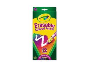 Crayola Erasable Colored Woodcase Pencils, 3.3 mm - 24 count