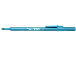 Paper Mate Stick Ballpoint Pen, Blue Ink, Medium, 1.0 mm (Dozen)