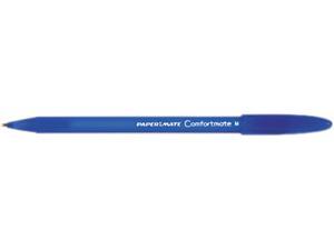 12 Pens per Box 28608 Blue Ink MMF Industries Wedgy Anti-Microbial Scabbard Style Cord Pens//Counter Pens with Adhesive-Backed Square Base
