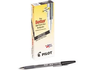 Pilot 35711 Better Ballpoint Stick Pen, Black Ink, Medium, Dozen Pilot 35711 Better Ballpoint Stick Pen, Black Ink, Medium, Dozen