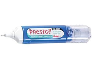 Pentel ZL31-W Presto! Multipurpose Correction Pen, 12 ml, White Pentel ZL31-W Presto! Multipurpose Correction Pen, 12 ml, White