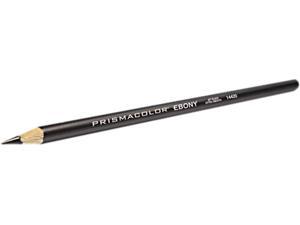 Prismacolor 14420 Design EBONY Sketching Pencil, Black Matte Barrel, 12/Pack