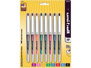 uni-ball 1734916 Vision Needle Roller Ball Stick Liquid Pen, Assorted Ink, Fine, 8 per Pack uni-ball 1734916 Vision Needle Roller Ball Stick Liquid Pen, Assorted Ink, Fine, 8 per Pack