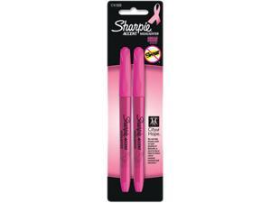 Sharpie 1741909 Pink Ribbon Pocket Style Highlighters, Pink, 2/Pk Sharpie 1741909 Pink Ribbon Pocket Style Highlighters, Pink, 2/Pk