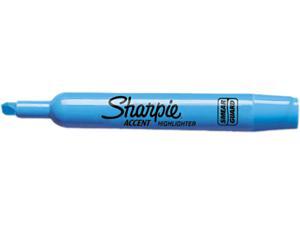 Sharpie 25010 Accent Tank Style Highlighter, Chisel Tip, Blue, 12/Pk Sharpie 25010 Accent Tank Style Highlighter, Chisel Tip, Blue, 12/Pk