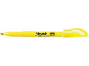 Sharpie Accent 27005 Accent Pocket Style Highlighter, Chisel Tip, Yellow, 12/Pk Sharpie Accent 27005 Accent Pocket Style Highlighter, Chisel Tip, Yellow, 12/Pk