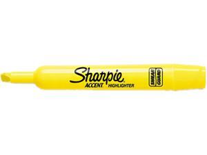 Sharpie 25005 Accent Tank Style Highlighter, Chisel Tip, Yellow, 12/Pk Sharpie 25005 Accent Tank Style Highlighter, Chisel Tip, Yellow, 12/Pk
