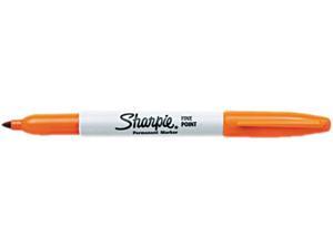 Sharpie 30006 Permanent Marker, Fine Point, Orange, Dozen Sharpie 30006 Permanent Marker, Fine Point, Orange, Dozen