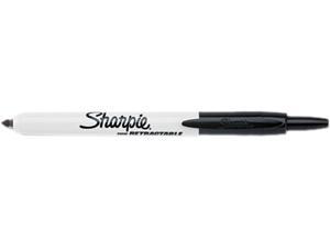 Sharpie 32701 Retractable Permanent Marker, Fine Point, Black