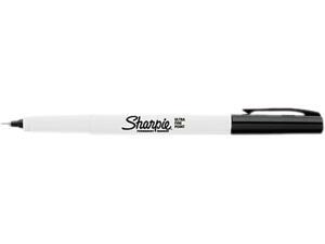 Sharpie 37001 Permanent Markers, Ultra Fine Point, Black, Dozen