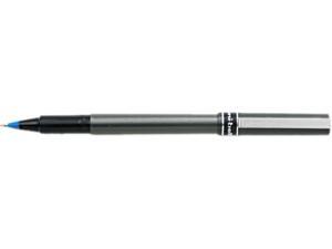 Uni-Ball Deluxe Roller Ball Stick Waterproof Pen, Blue Ink, Micro, Dozen