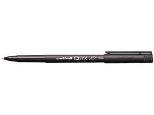 uni-ball Onyx Stick Roller Ball Pen, Black Ink, Micro, 0.50 mm (Dozen) uni-ball Onyx Stick Roller Ball Pen, Black Ink, Micro, 0.50 mm (Dozen)