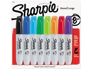 Sharpie 38250PP Permanent Marker, 5.3mm Chisel Tip, Assorted, 8/Set Sharpie 38250PP Permanent Marker, 5.3mm Chisel Tip, Assorted, 8/Set